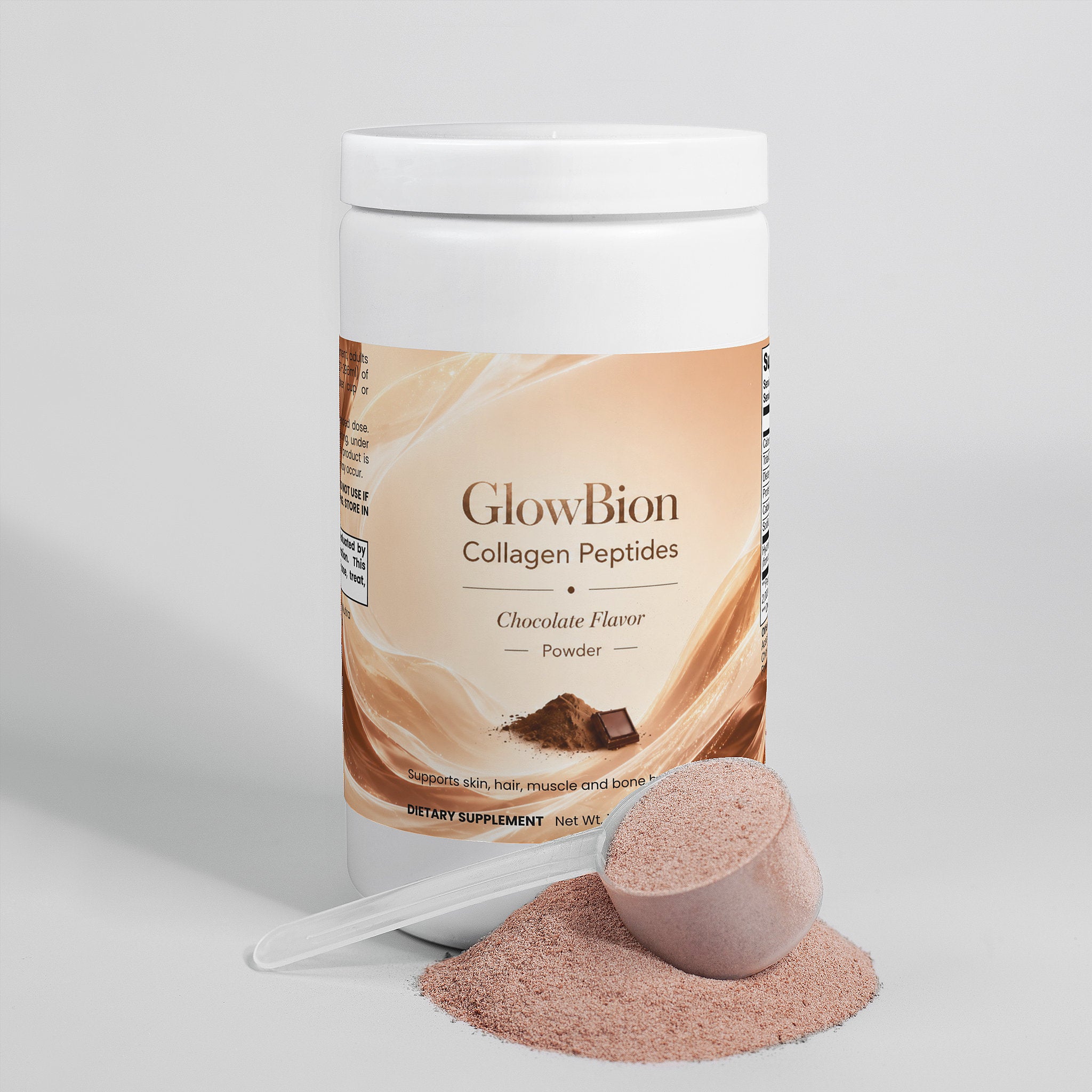 USA Collagen peptides Chocolate Powder, supports hair, skin, bones and muscle