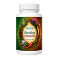 Бял флакон SlimBion Metabolic MetaActive Complex от Nutra Premium с етикет в зелено и оранжево, хром, цинк, люта чушка и ботанически елементи.